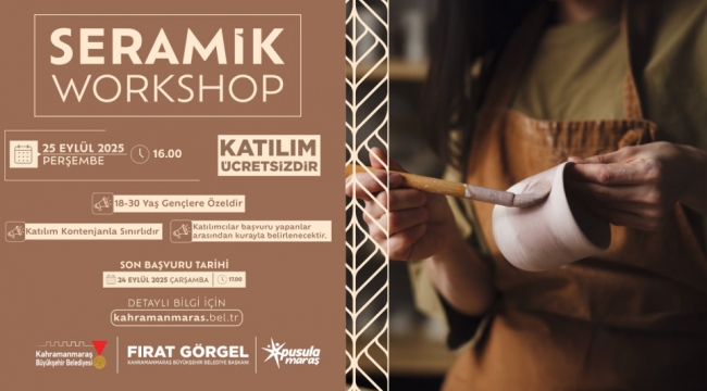 Büyükşehir'den Gençlere "Seramik Workshop" Etkinliği