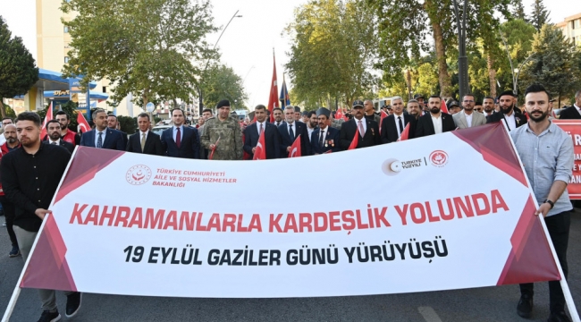 Kahramanmaraş'ta Gaziler Günü Kortej Yürüyüşü Gerçekleştirildi