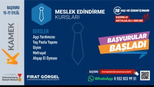 KAMEK'le Herkes İçin Eğitim; Yeni Dönem Kurs Kayıtları Başladı