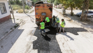 KASKİ'den Elbistan'da Asfalt Çalışması