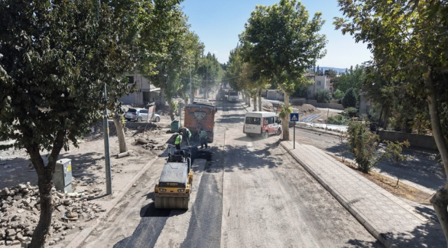 KASKİ Sahada; Altyapısı Tamamlanan Yollarda Kaplamalar Sürüyor