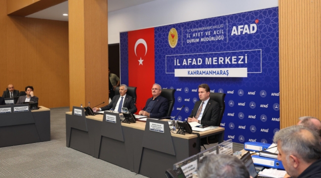 AFAD İl Koordinasyon Toplantısı'nda Şehrin Geleceği Konuşuldu