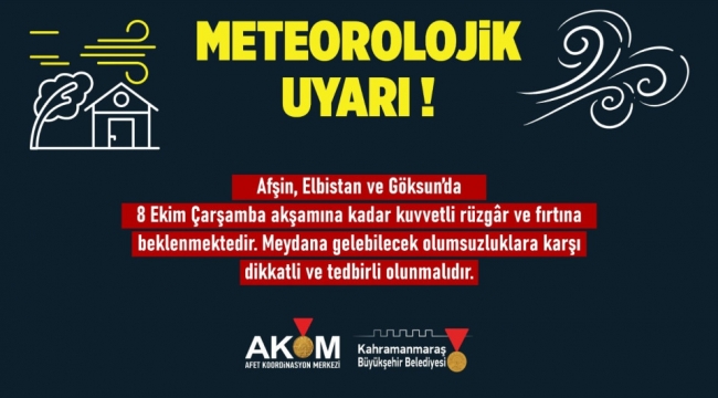 Büyükşehir'den 3 İlçede Fırtına Uyarısı!