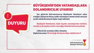 Büyükşehir'den Vatandaşlara Dolandırıcılık Uyarısı!