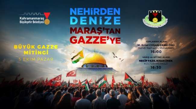 Kahramanmaraş, Gazze İçin Tek Yürek Oluyor