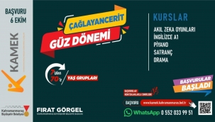 KAMEK Atölyeleri Çağlayancerit'te Kapılarını Kursiyerlere Açıyor