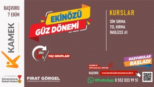 KAMEK Kursları Şimdi de Ekinözü'nde Başlıyor