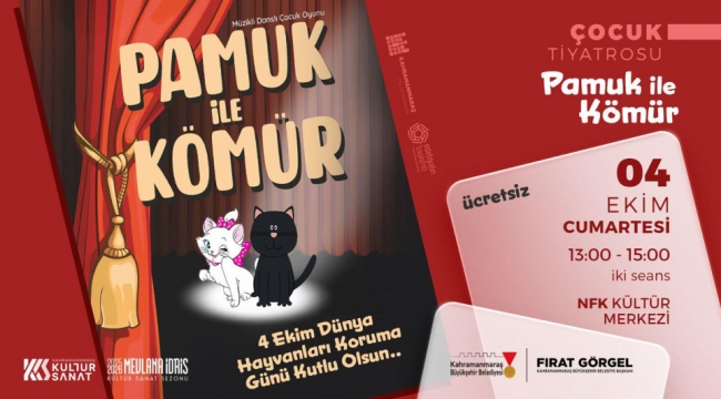 "Pamuk ile Kömür" 4 Ekim'de Minikleri Eğlendirmeye Geliyor
