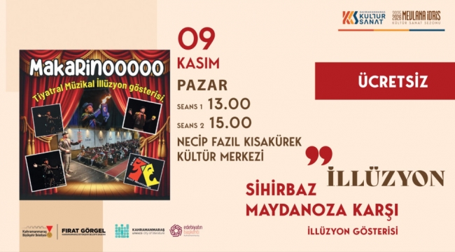 Çocuklar, Pazar Günü İllüzyon Gösterisinde Eğlenceye Doyacak