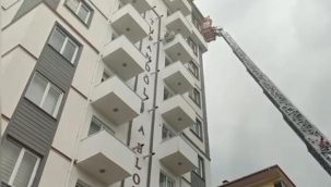 Kahramanmaraş'ta 10 Katlı Binada Yangın