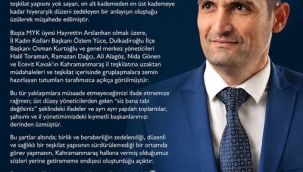 MYP İL BAŞKANI GÖREVİNDEN AYRILMIŞTIR