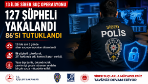 13 İlde Siber Suç Operasyonu: 127 Şüpheli Yakalandı, 86'sı Tutuklandı