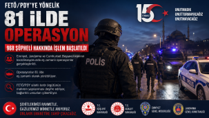 81 İLDE FETÖ OPERASYONU: 968 ŞÜPHELİ HAKKINDA İŞLEM BAŞLATILDI