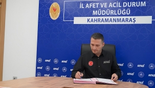AFAD Kahramanmaraş İl Müdürlüğü'ne Erdal Kan Atandı