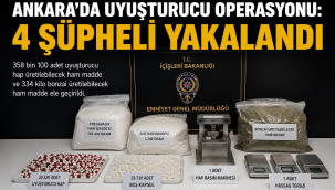 ANKARA'DA UYUŞTURUCU OPERASYONU: 4 ŞÜPHELİ YAKALANDI