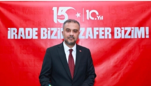 BAŞKAN HANİFİ TOPTAŞ: "ZAFERİN ADI TÜRKİYE'DİR, ZAFERİN SAHİBİ AZİZ MİLLETİMİZDİR"