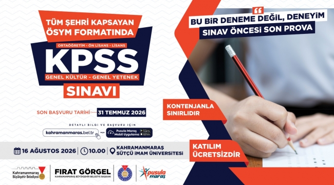 Büyükşehir'den KPSS Adaylarına Son Prova Desteği