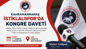 KAHRAMANMARAŞ İSTİKLALSPOR'DA KONGRE ÖNCESİ BASIN BULUŞMASI