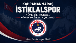 KAHRAMANMARAŞ İSTİKLALSPOR'DA YÖNETİM KURULU GÖREV DAĞILIMI AÇIKLANDI