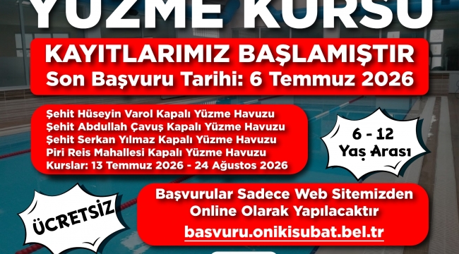 Onikişubat Belediyesi'nin ücretsiz Yaz Yüzme Kursları'na kayıtlar devam ediyor