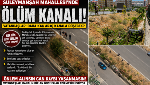 SÜLEYMANŞAH MAHALLESİ'NDE "ÖLÜM KANALI" TEPKİSİ: HER GÜN AYNI TEHLİKE!