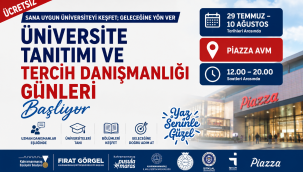 Üniversite Adaylarına Tercih Desteği Piazza AVM'de Başlıyor