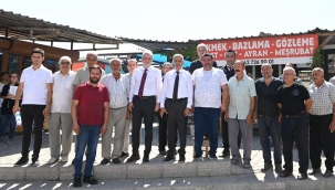 Vali Ünlüer ve Başkan Görgel, Trabzon Caddesi ile Demirciler Çarşısı'nda İncelemelerde Bulundu