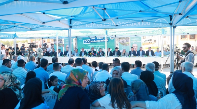 "YÜZ YÜZE, 100. MAHALLEDE" BULUŞMASI GÜZELYURT MAHALLESİ'NDE GERÇEKLEŞTİRİLDİ