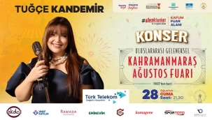 Ağustos Fuarı'nda Sahne Sırası Tuğçe Kandemir'in