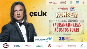 Ağustos Fuarı'nda Salı Günü Çelik Sahne Alacak!