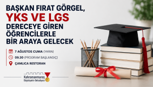 Başkan Fırat Görgel, YKS ve LGS Şampiyonlarıyla Buluşacak