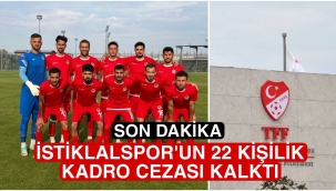 İstiklalspor'da TFF'nin 22 kişilik kadro cezası kaldırıldı!