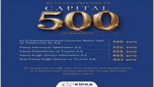 KİPAŞ Holding, Capıtal 500'de 5 Şirketiyle Devler Liginde!