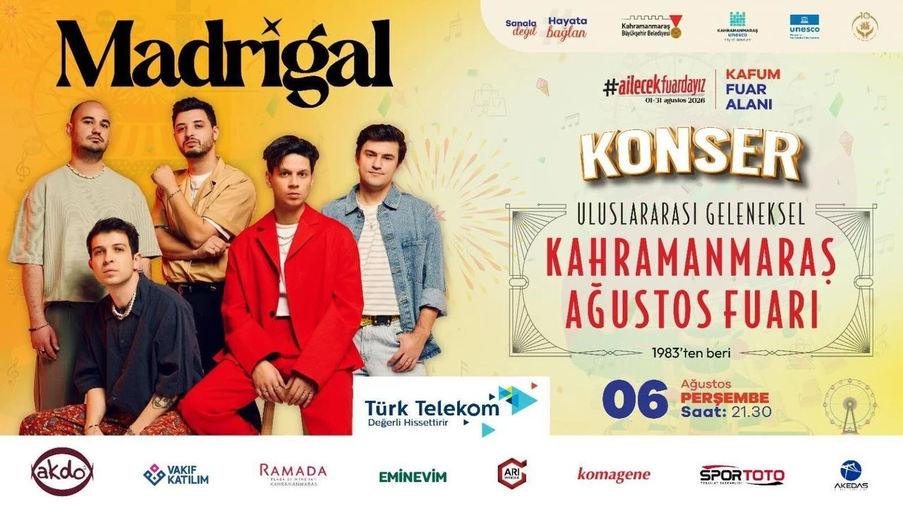 Madrigal, Perşembe Günü KAFUM'da Sahne Alacak