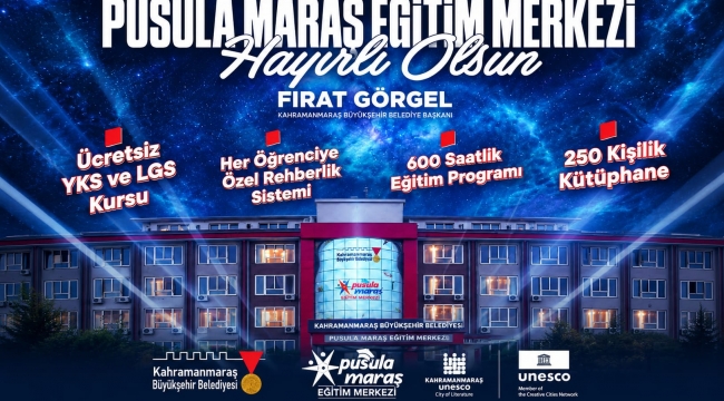 Kahramanmaraş'ta YKS ve LGS Öğrencilerine Ücretsiz Eğitim Desteği